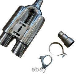 2.5 Exhaust System Back Box With Pipe Kit Cat Back Exhaust Fits Vauxhall Astra