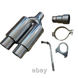 2.5 Exhaust System Back Box With Pipe Kit Cat Back Exhaust Fits Vauxhall Astra