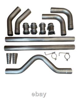2.5 Exhaust System Back Box With Pipe Kit Cat Back Exhaust Fits Vauxhall Astra