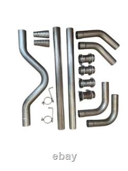 2.5 Exhaust System Back Box With Pipe Kit Cat Back Exhaust Fits Vauxhall Astra