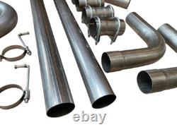 2.5 Exhaust System Back Box With Pipe Kit Cat Back Exhaust Fits Vauxhall Astra