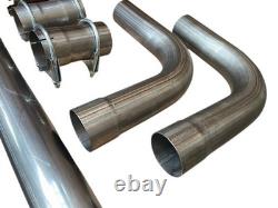 2.5 Exhaust System Back Box With Pipe Kit Cat Back Exhaust Fits Vauxhall Astra