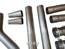2.5 Exhaust System Back Box With Pipe Kit Cat Back Exhaust Fits Vauxhall Astra
