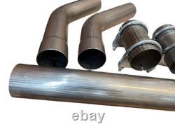 2.5 Exhaust System Back Box With Pipe Kit Cat Back Exhaust Fits Vauxhall Astra