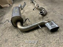 Astra H MK5 3 Dr 1.6 / 1.8 Petrol Cat Back Exhaust System Centre Exit Vxr Look