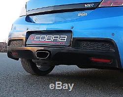Astra H VXR Cobra sport Exhaust 3inch Turbo back Resonated Double Decat