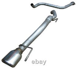 Astra J MK6 2.0 CDTi Silencer Box Delete Pipe Exhaust System + Rear OVAL Tip