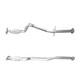 BM Catalysts Centre Exhaust Pipe for Vauxhall Astra GTC Turbo 120 1.4 2011-2018