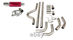 Cat Back Exhaust System Exhaust Back Box & Pipe Work Fits Vauxhall Corsa Astra