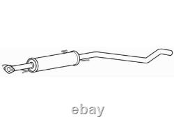 Centre Exhaust Middle Silencer for Vauxhall Astra Turbo Z16LET 1.6 (2007-2010)