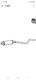 Centre Exhaust Pipe & Silencer for Vauxhall Astra 13S 1.3 1984-1991 VL404
