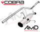 Cobra Sport Astra G Coupe 2.2 Non Resonated Cat Back Exhaust System