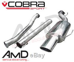 Cobra Sport Astra G Coupe Turbo Cat Back Exhaust System 2.5 Non Resonated
