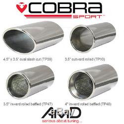 Cobra Sport Astra H 1.9 CDTi Cat Back Exhaust Resonated Stainless Steel
