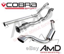 Cobra Sport Astra VXR H 3 Turbo Back Exhaust Sports Cat Non Resonated