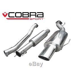 Cobra Sport Vauxhall Astra G Turbo Coupe (98-04) Resonated Cat-Back Exhaust VX62