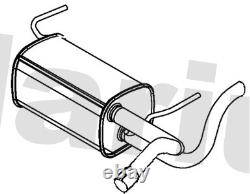 Exhaust Back / Rear Box fits VAUXHALL ASTRA J 2.0D 09 to 20 A20DTH Klarius New