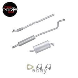 Exhaust For Vauxhall Astra H 1.4 2004-13 Front, MID & Rear Silencer + Fittings