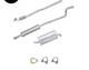 Exhaust For Vauxhall Astra H 1.4 2004-13 Front, MID & Rear Silencer + Fittings