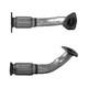 Exhaust Pipe Centre For Vauxhall Astra K/MK7 1.4 Turbo BM Catalysts 39104362