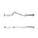 Exhaust Pipe Front For Opel Astra J 1.4 Turbo BM Catalysts 39031992 854643