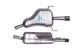 Exhaust Rear Silencer Fits Vauxhall Astra H Mk5 1.6 1.8 2004-2013 Chrome Tip