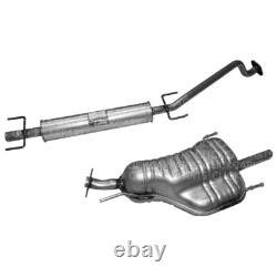 Exhaust System Vauxhall Astra G 1.6I 16V 8V Hatchback Centre Rear