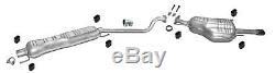 Exhaust system for Vauxhall Astra G 1.6 1.8 2.2 16V coupe convertible 3676
