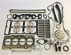 FOR VAUXHALL ASTRA J CORSA D 1.3 CDTi HEAD GASKET SET BOLTS TIMING CHAIN KIT NEW