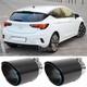 For Vauxhall Astra VXR OPC 2Pcs 2.5 In 3.5 Out Carbon Exhaust Trim Pipe Tips
