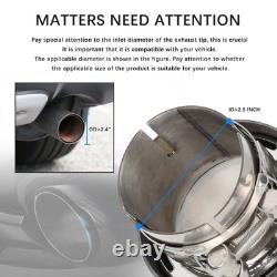 For Vauxhall Astra VXR OPC 2Pcs 2.5 In 3.5 Out Carbon Exhaust Trim Pipe Tips