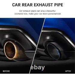 For Vauxhall Astra VXR OPC 2Pcs 2.5 In 3.5 Out Carbon Exhaust Trim Pipe Tips