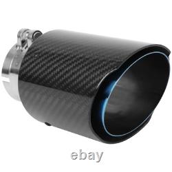 For Vauxhall Astra VXR OPC 2Pcs 2.5 In 3.5 Out Carbon Exhaust Trim Pipe Tips