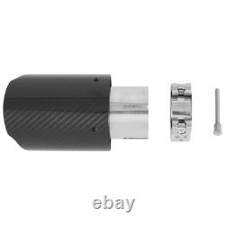 For Vauxhall Astra VXR OPC 2Pcs 2.5 In 3.5 Out Carbon Exhaust Trim Pipe Tips