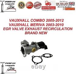 For Vauxhall Combo 2005-2012 Meriva A 2003-2010 1.3 Cdti Egr Valve Exhaust New
