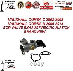 For Vauxhall Corsa C 2003-2009 Corsa D 2006-2014 1.3 Cdti Egr Valve Exhaust New
