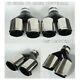 (Left + Right) 63mm 89mm Car SUV Dual Exhaust Pipe Tail Muffler Tip Plating