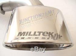 Milltek Exhaust Astra VXR H Cat Back System Stainless Non-Resonated 05-10 NEW
