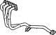 OPEL VAUXHALL CALIBRA A ASTRA CAVALIER VECTRA 2.0 1990-1994 Exhaust Front Pipe