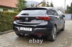 Opel Astra K 1.4T 1.6T Dual Exit Exhaust 120x80mm Approved