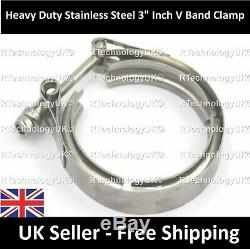 PREMIUM Vauxhall Astra GSI Upgraded 3 Exhaust V-Band Clamp Stainless Steel