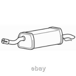 Quality Rear Exhaust Silencer Back Box for Vauxhall Astra 1.8 Litre (2006-2011)