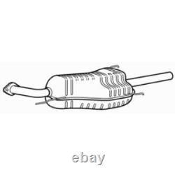 Quality Rear Exhaust Silencer Back Box for Vauxhall Astra DTi 2.0 (2000-2004)