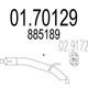 Rear Exhaust Pipe Vauxhall Astra J 170129