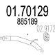 Rear Exhaust Pipe Vauxhall Astra J 170129