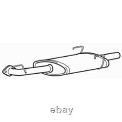 Rear Exhaust Silencer Back Box for Vauxhall Astra Dual Fuel 1.6 (2000-2003)