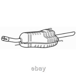 Rear Exhaust Silencer Back Box for Vauxhall Astra Dual Fuel 1.6 (2003-2004)