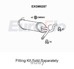 Rear Muffler Silencer Insert Fits Vauxhall Astra Opel Astra EuroFlo EXGM6287