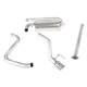 Scorpion 2 1/2 Non Res Cat Back Exhaust For Vauxhall Astra J GTC 1.4 09-15