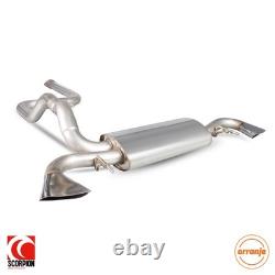Scorpion Exhausts Vauxhall Astra J VXR Non GPF Model Only Non-resonated cat-back